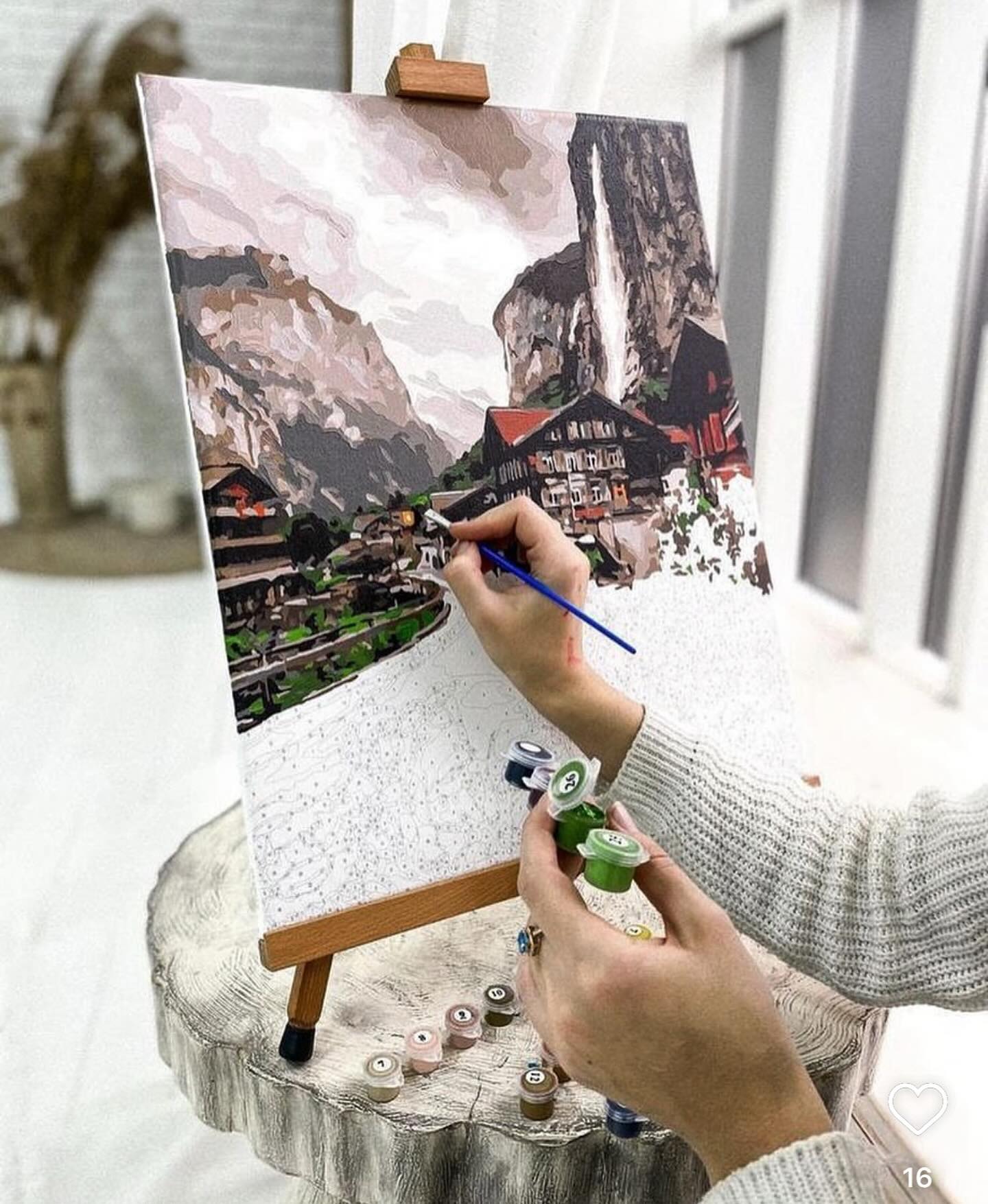 Paint by Numbers Kit — Alpine Village