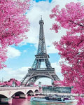 Paint by Numbers Kit — Eiffel Tower in Spring