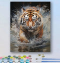 Paint by Numbers Kit — Tiger in Water