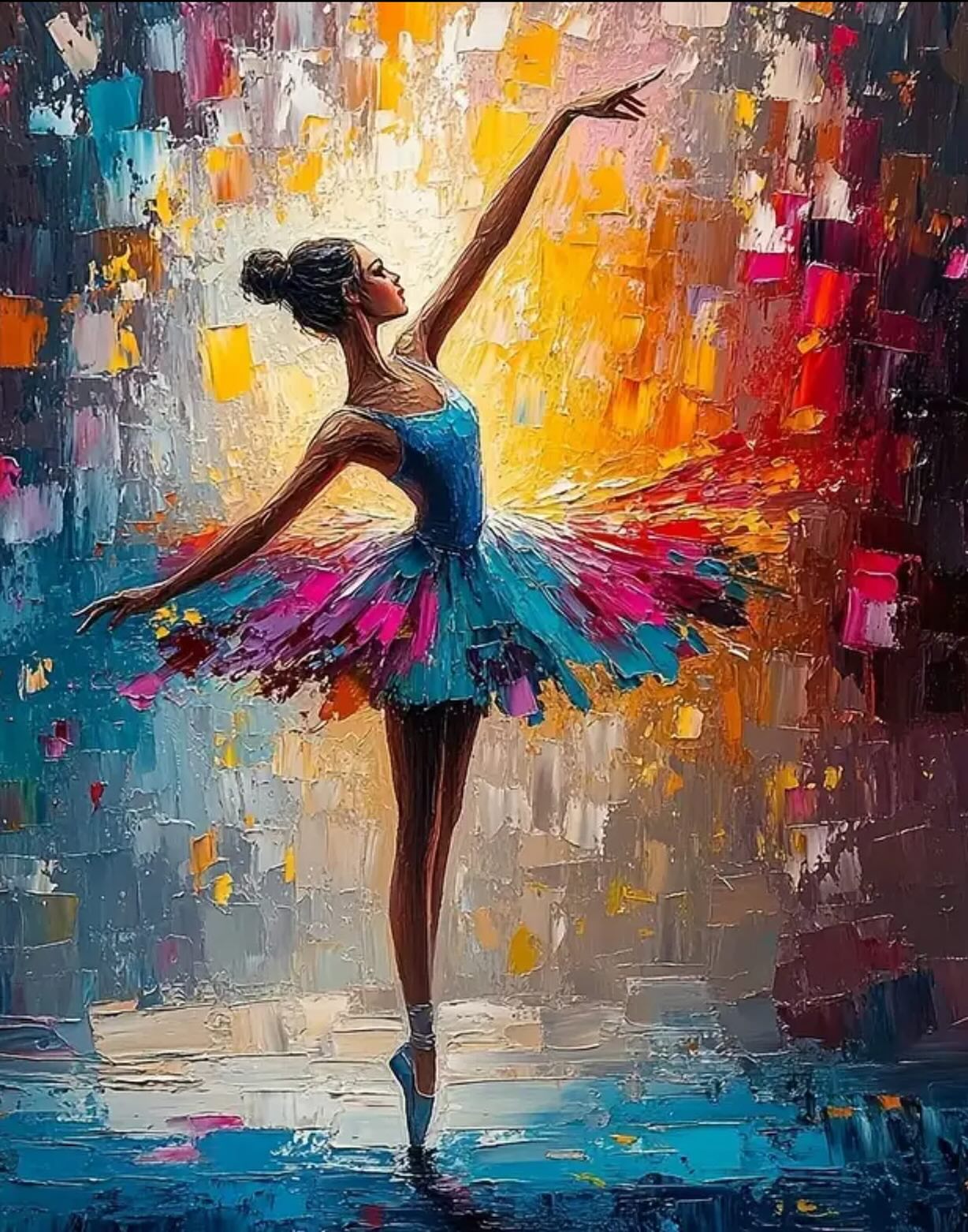 Paint by Numbers Kit — Colorful Ballerina