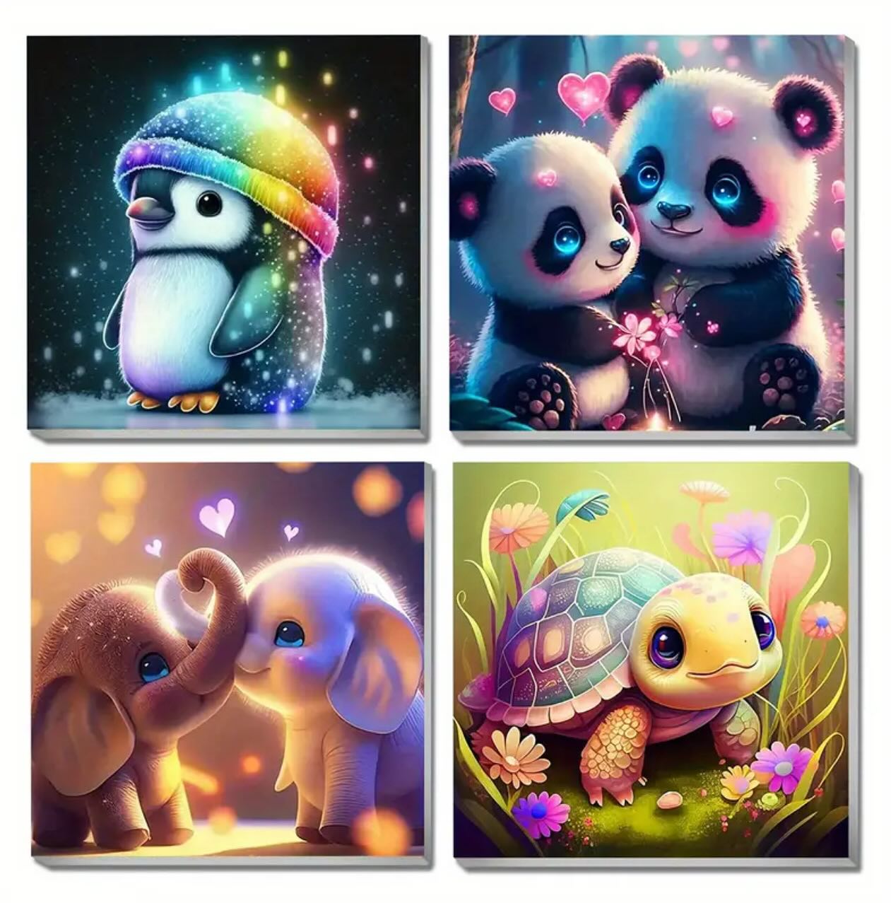 Paint by Numbers Kit — Cute Baby Animals Set
