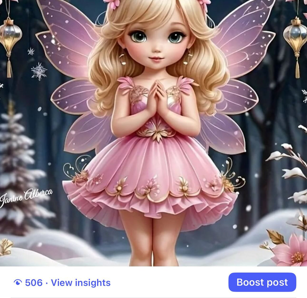 Paint by Numbers Kit — Jeweled Winter Owl