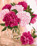 Paint by Numbers Kit — Peonies in Glass Vase