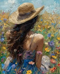 Paint by Numbers Kit — Woman in Wildflower Meadow