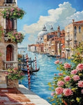 Paint by Numbers Kit — Venice Canal and Roses