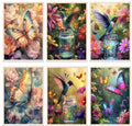 Paint by Numbers Kit — Butterflies and Hummingbirds Set