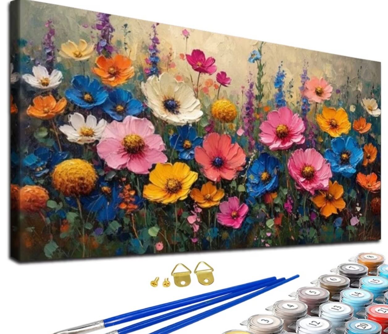 Paint by Numbers Kit — Wildflower Meadow Panorama