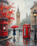 Paint by Numbers Kit — London Rainy Day