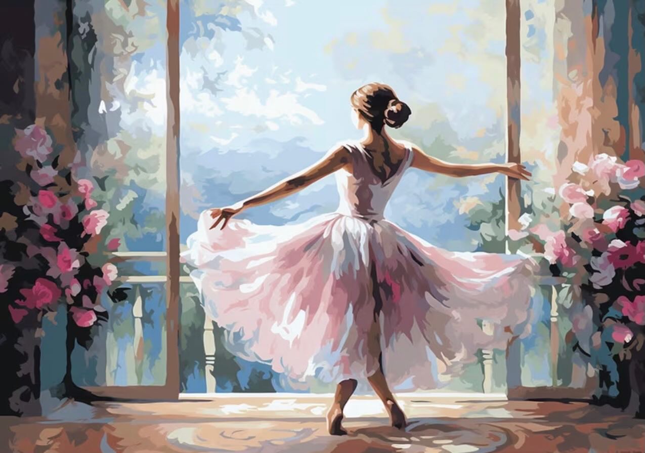 Paint by Numbers Kit — Ballerina at the Window