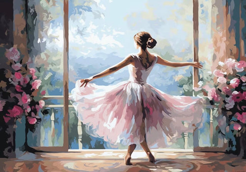Paint by Numbers Kit — Ballerina at the Window