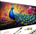 Paint by Numbers Kit — Vibrant Peacock Panorama