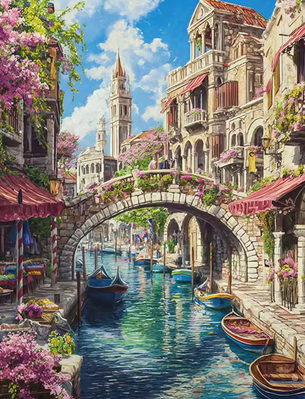 Paint by Numbers Kit — Venice Canal Bridge