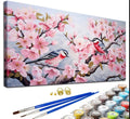Paint by Numbers Kit — Birds on Cherry Blossom Branch