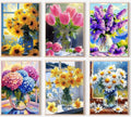 Paint by Numbers Kit — Floral Vases Set
