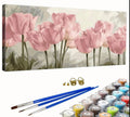 Paint by Numbers Kit — Pink Tulip Row