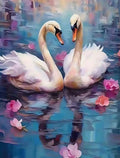 Paint by Numbers Kit — Two Swans on the Lake